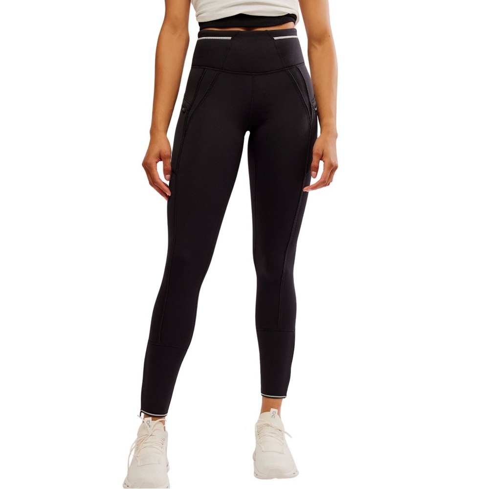 NWT Free People Women's Keepin' Cozy Fleece-Lined Women's High-Waisted Leggings